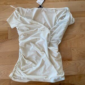 Express Bodycon White Tee